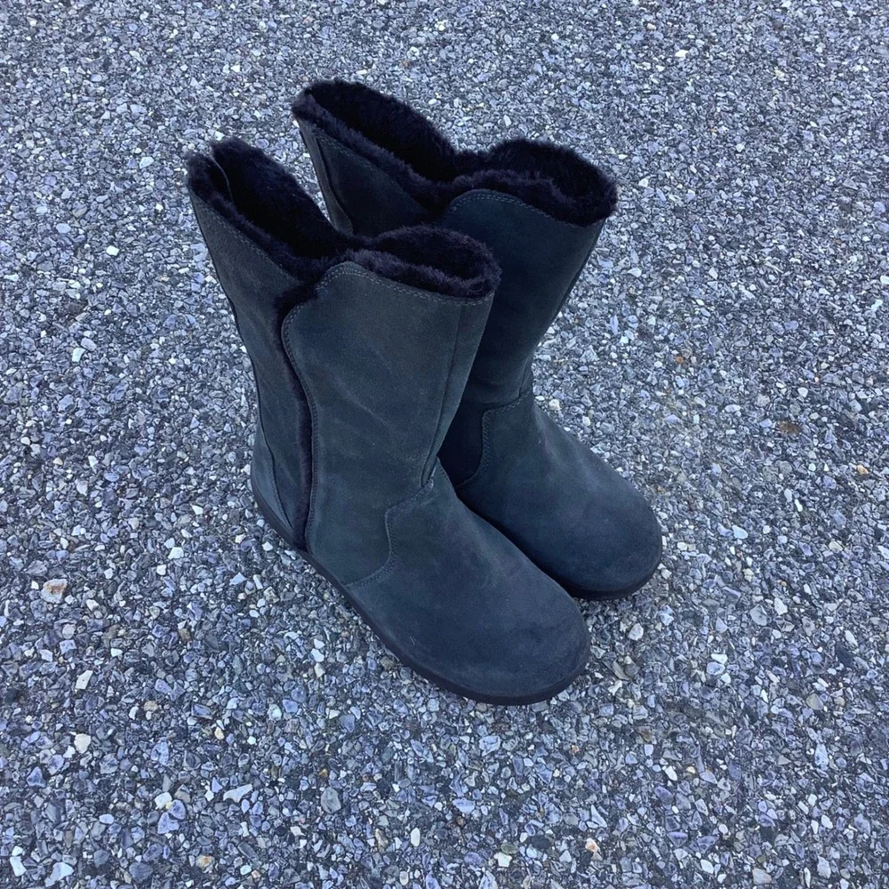 L.L Bean Arctic Grip Primaloft Suede Fur Lined Winter Boots Women Vibram sol Zip